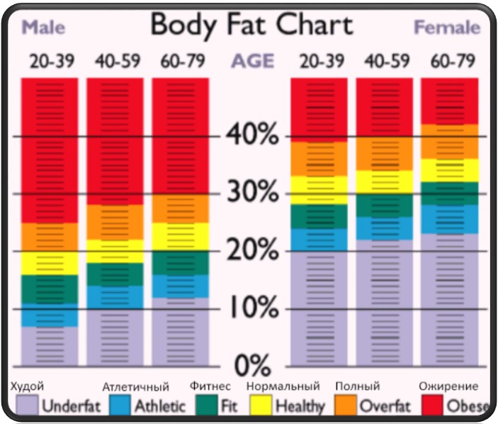 Teenage Girl Body Fat Percentage Chart