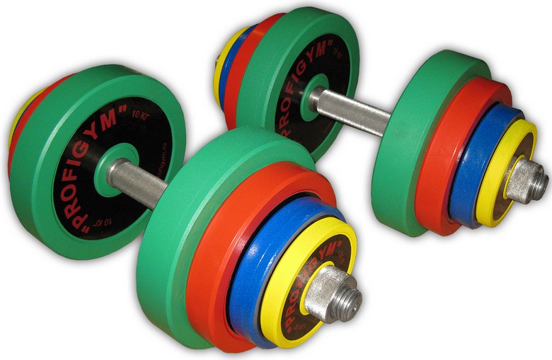 преимущества от работы с гантелями