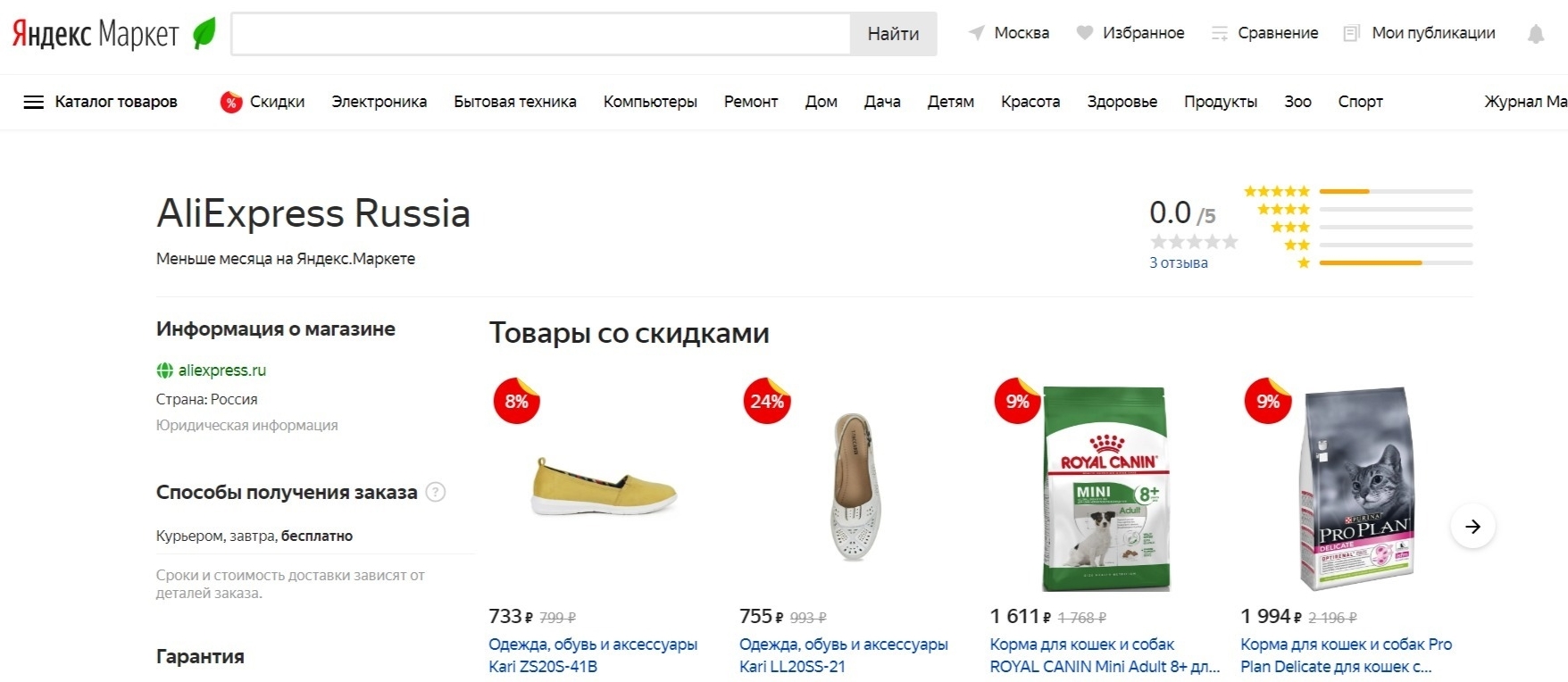 Яндекс Маркет каталог товаров